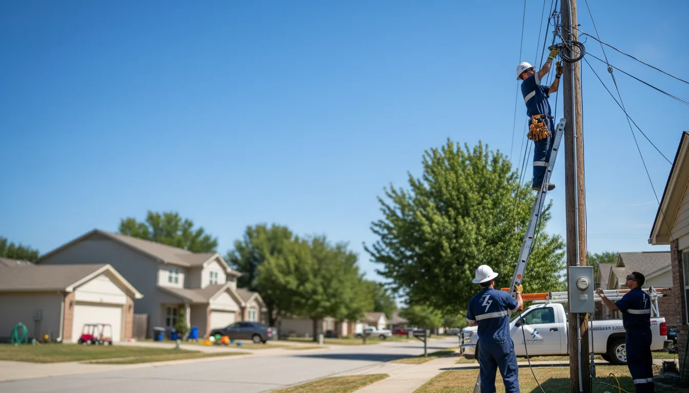 Residential electrician providing installation services in Dexter, MO